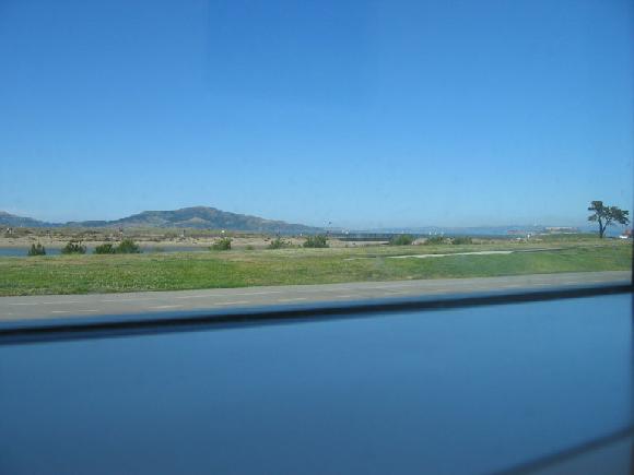 Looking out of the cafe window